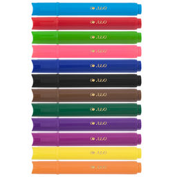 Лео Расти Фломастеры утолщенные смываемые LGFP-12 12 цв