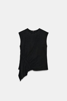 TOP SISA FRUNCES / Negro - Zara фото 6