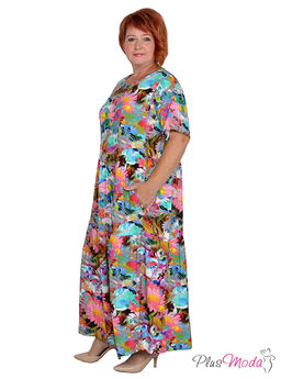 Платье Модель №1346 размеры 44-84 - Plusmoda фото 4