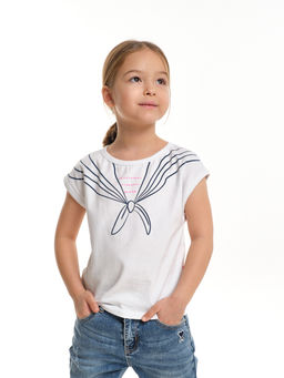 Футболка для девочки UD 2854 желтый - Mini maxi фото 7