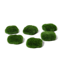 Мох искусственный, для декора, «Рельефные камни», набор 6 шт., тёмно-зелёный, Greengo