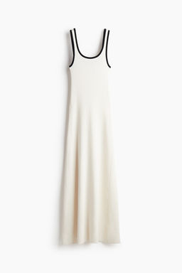 Vestido en punto de canale con vuelo - H&m фото 6
