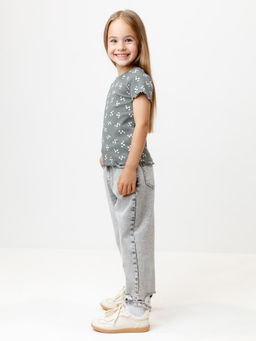 КР 302814/пряный базилик,нежные цветочки к585 фуфайка (футболка) для дев - Crockid фото 4