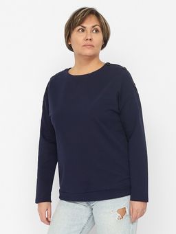 CRB wear/FWMW 60220-41 Джемпер женский,темно-синий/Ex.Cherubino