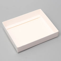 Цена за 5 шт. Коробочка сборная с прозрачной крышкой 16×13×3 см, белая