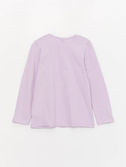 Bisiklet Yaka K?z ?ocuk Pijama ?st