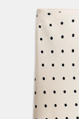 ASYMMETRIC POLKA DOT SATIN SKIRT - Zara фото 20