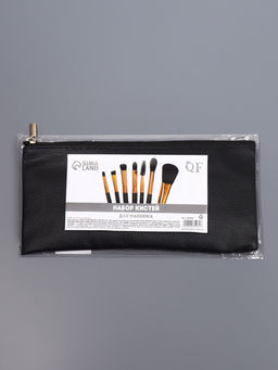 Набор кистей для макияжа SMOKY, 7 шт., чехол на молнии, чёрный