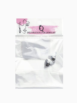 Цена за 2 шт. Замок магнитный Сердечко (набор 2 шт.), серебристо-белый