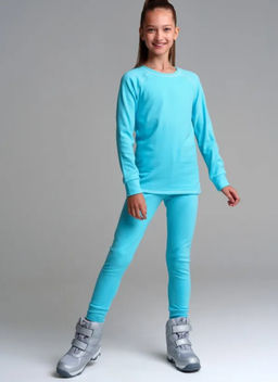 32321139 Термокомплект для девочек: брюки, толстовка