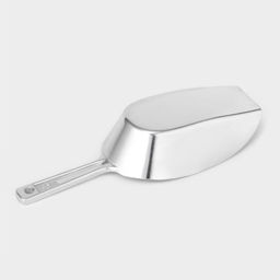 Совок для сыпучих продуктов, длина 14.5 см, алюминий, серебристый