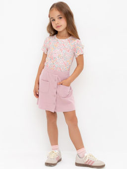 КР 7146/розовый лед к601 юбка для дев