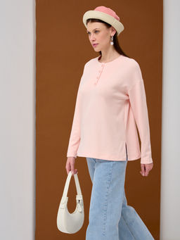 Лонгслив на пуговицах