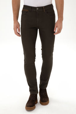 Erkek Kahverengi Slim Fit Jean Pantolon - U.s. polo assn фото 8
