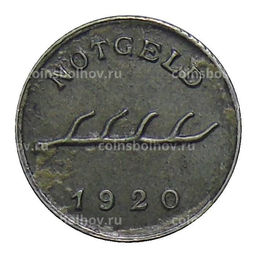 Монета 2 пфеннига 1920 года Германия  Нотгельд Бад-Мергентхайм