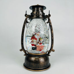 Новогодний декор Лампа стекло 24 см в ассортименте (арт. K-4)