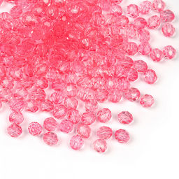 Бусины акриловые MAGIC HOBBY арт.MG.3240-02 цв.02 розовый &Oslash;8мм уп.500г