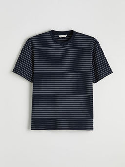 Bisiklet Yaka ?izgili Erkek Ti??rt