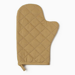 Кухонный набор «Этель» Kitchen, коричневый, варежка-прихватка 20×28 см, прихватка19×19 см,100% хлопок