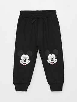 Beli Lastikli Mickey Mouse Bask?l? Erkek Bebek E?ofman Alt