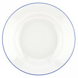 Тарелка глубокая фарфоровая Озеро д200мм, 250мл, h40мм, гладкий край, отводка краской (Россия)