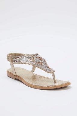 Trendyol Shoes Alt?n Simli Tas Detayl? Parmak Aras? Kad?n S?k Sandalet TAKSS25SD00009 - Trendyolmilla фото 8