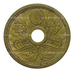 Монета 10 сен 1938 года Япония