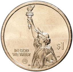 Монета 1 доллар 2023 года P США  Американские инновации  подземная железная дорога