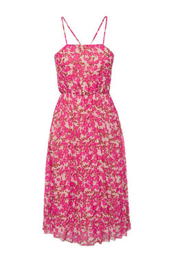 TRENDYOLMILLA Ekru Cicekli Etegi Belden Ac?lan Piliseli Midi Dokuma Elbise TWOSS25EL00581  фото 10