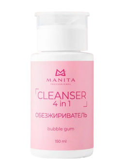 Manita Professional Обезжириватель для ногтей универсальный 4 в 1 / Bubble Gum, 150 мл