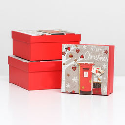 Набор коробок 3 в 1 15,5х15,5х7,5 18х18х8,5 20х20х9,5 см.