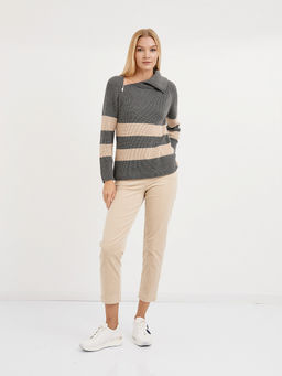 брюки женские укороченные из микровельвета