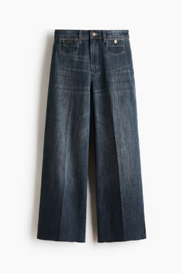 Wide High Waist Ankle Jeans - H&m фото 3