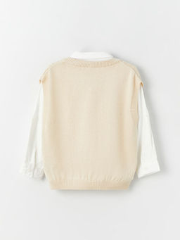 Erkek Bebek G?mlek Pantolon S?veter ve Papyon 4l? - Waikiki фото 3