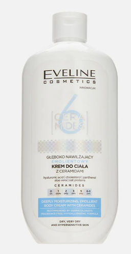 Eveline "6 CERAMIDES" Крем д/тела с керамидами Глубоко увлажн.д/оч.сухой,чувствит.кожи (350мл)