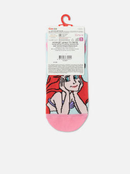 Цена за 2 пары Conte-kids Носки хлопоквые с рисунками "Ariel" Disney синий