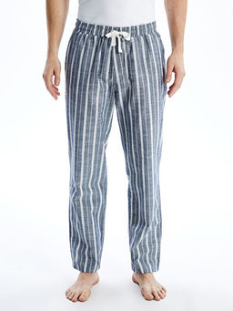 Standart Kal?p ?izgili Erkek Pijama Alt?