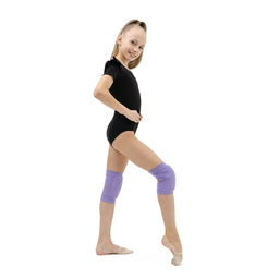 Наколенники для гимнастики и танцев Grace Dance, с уплотнителем, р. M, 11-14 лет, цвет сиреневый  фото 3