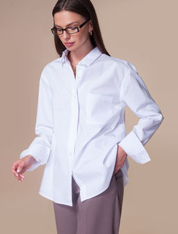 VILATTE / Блузка over-size из гладкого поплина из хлопка с ПЭ