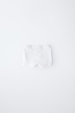 6-14 A?OS/ PACK TRES B?XERS LISOS ETIQUETA / Blanco - Zara фото 4