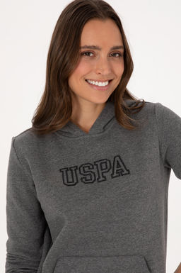 Kad_n Antrasit Melanj Basic Sweatshirt Sepette S_rpriz _ndirim - U.s. polo assn фото 2