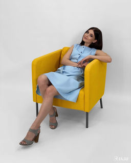 Платье Эльза (голубой) - Nadi bordo фото 4