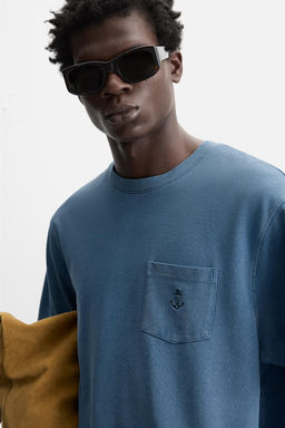 EMBROIDERED PIQU_ T-SHIRT - Zara фото 6