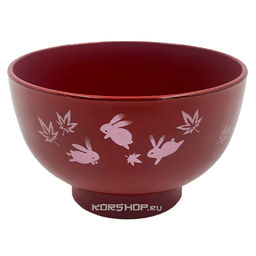 Пиала "Восточная" Сакура с зайчиками "Усаги" 11 см (360 мл) Japan Premium, Япония