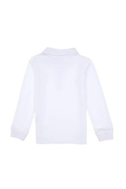 Erkek _ocuk Beyaz Basic Polo Yaka Sweatshirt Sepette S_rpriz _ndirim - U.s. polo assn фото 3