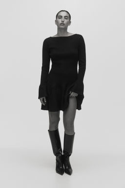 Vestido de volantes en punto acanalado - H&m фото 3