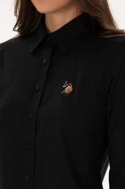 Kad_n Siyah Uzun Kollu Basic G_mlek Sepette S_rpriz _ndirim - U.s. polo assn фото 7