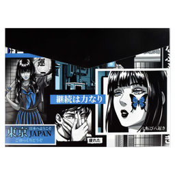 Цена за 2 шт. Папка для школьных тетрадей пластиковая Феникс+, арт. 66328/ 12 ГЕРОИ АНИМЕ КОМИКС (полипропилен, фо