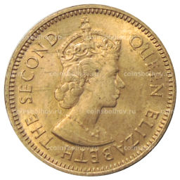 1/2 цента 1955 года Британские Восточные Карибы