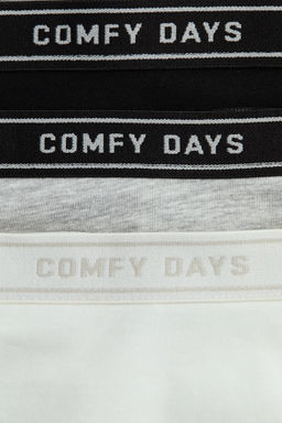 Pack de 5 bragas hipster con motivo de texto - H&m фото 5